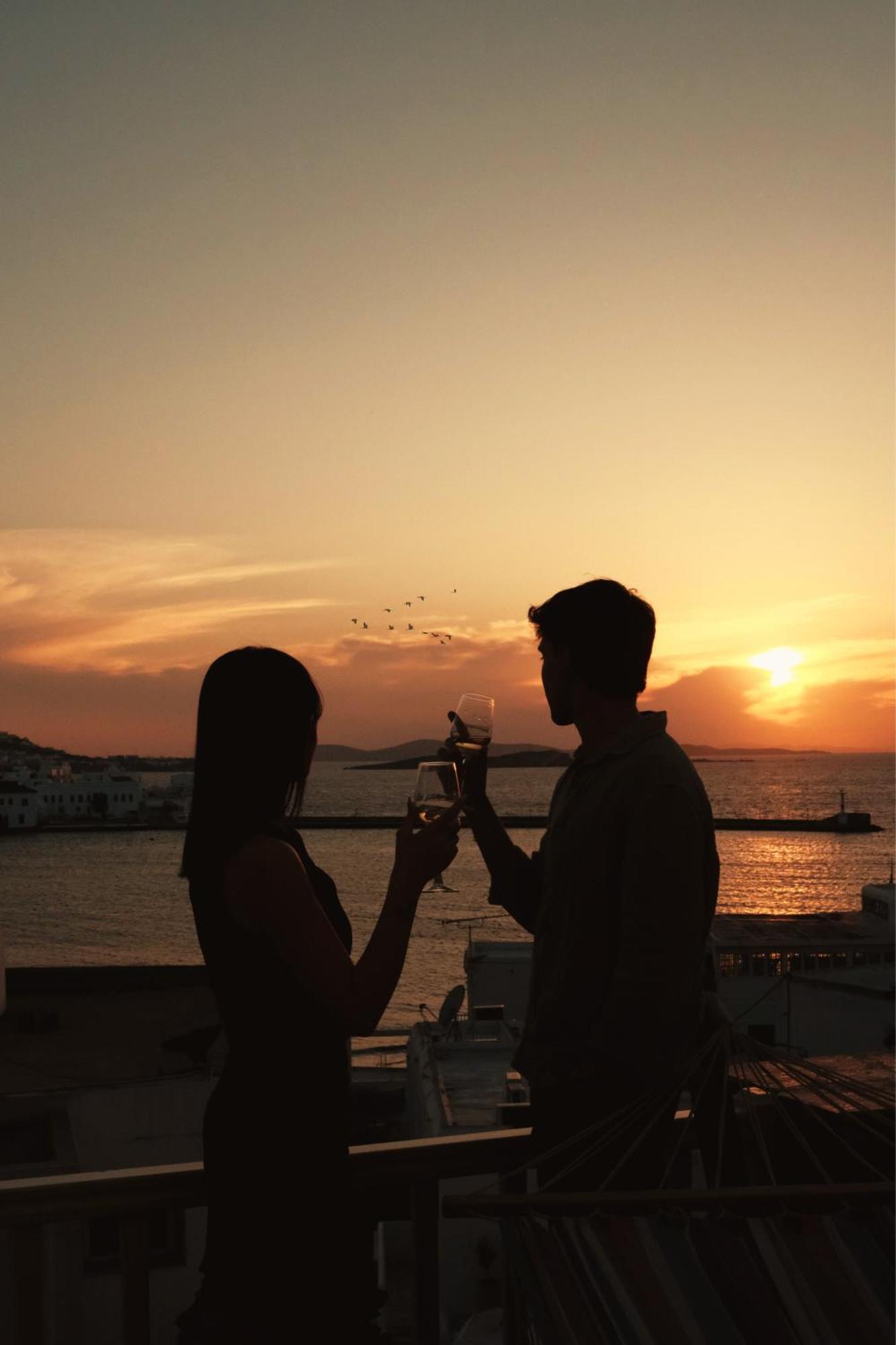 Yalos Hotel Sunset View Mykonos Town Private Rooms ภายนอก รูปภาพ